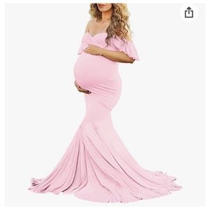 Pink Maternity Photoshoot dress Size Medium